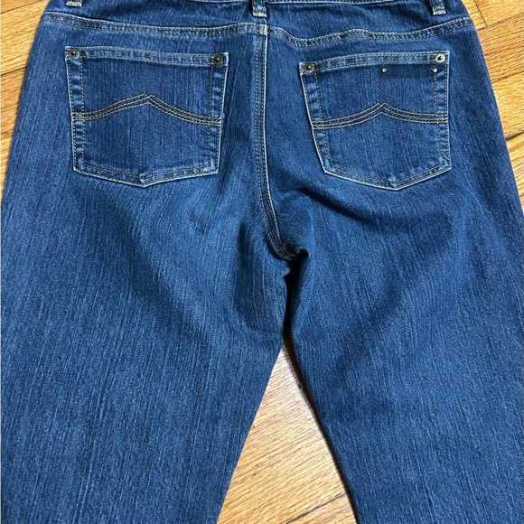 Michael Kors Bootcut Leg Jeans Women's Size 4 Blue Dark Wash Denim Low Rise - Picture 9 of 10